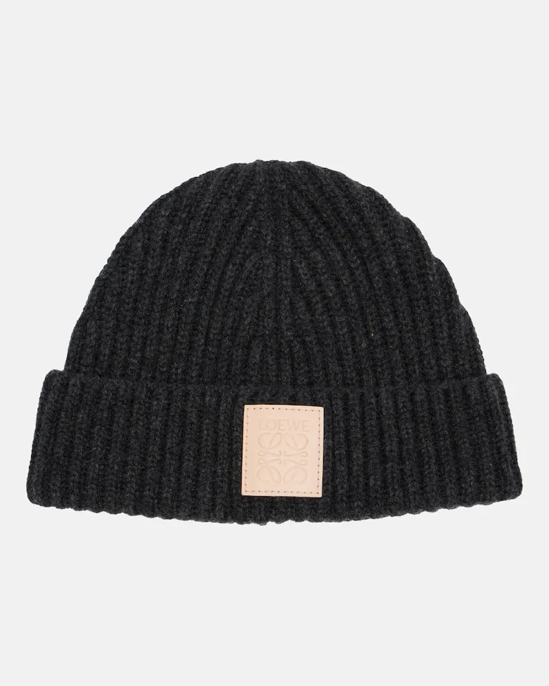 Loewe Mütze Anagram aus Kaschmir Schwarz