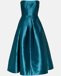 Alex Perry Midikleid aus Faille Blau