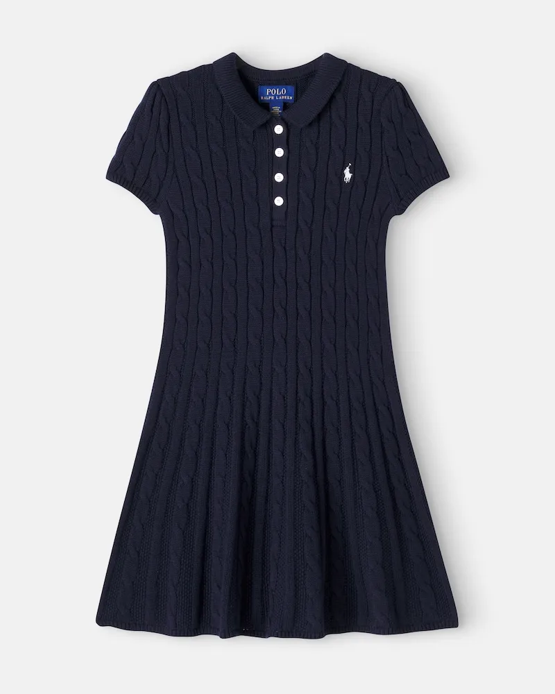 Ralph Lauren Kleid aus Baumwolle Blau