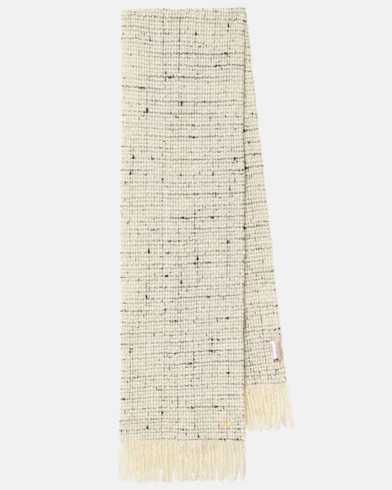 Valentino Garavani Schal VLogo Signature aus einem Wollgemisch Beige