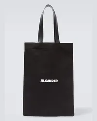 Jil Sander Tote aus Canvas Schwarz