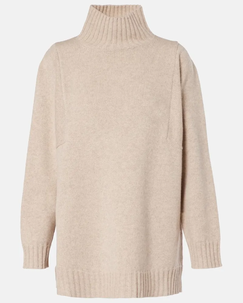 Max Mara Rollkragenpullover Aceti aus Kaschmir Beige