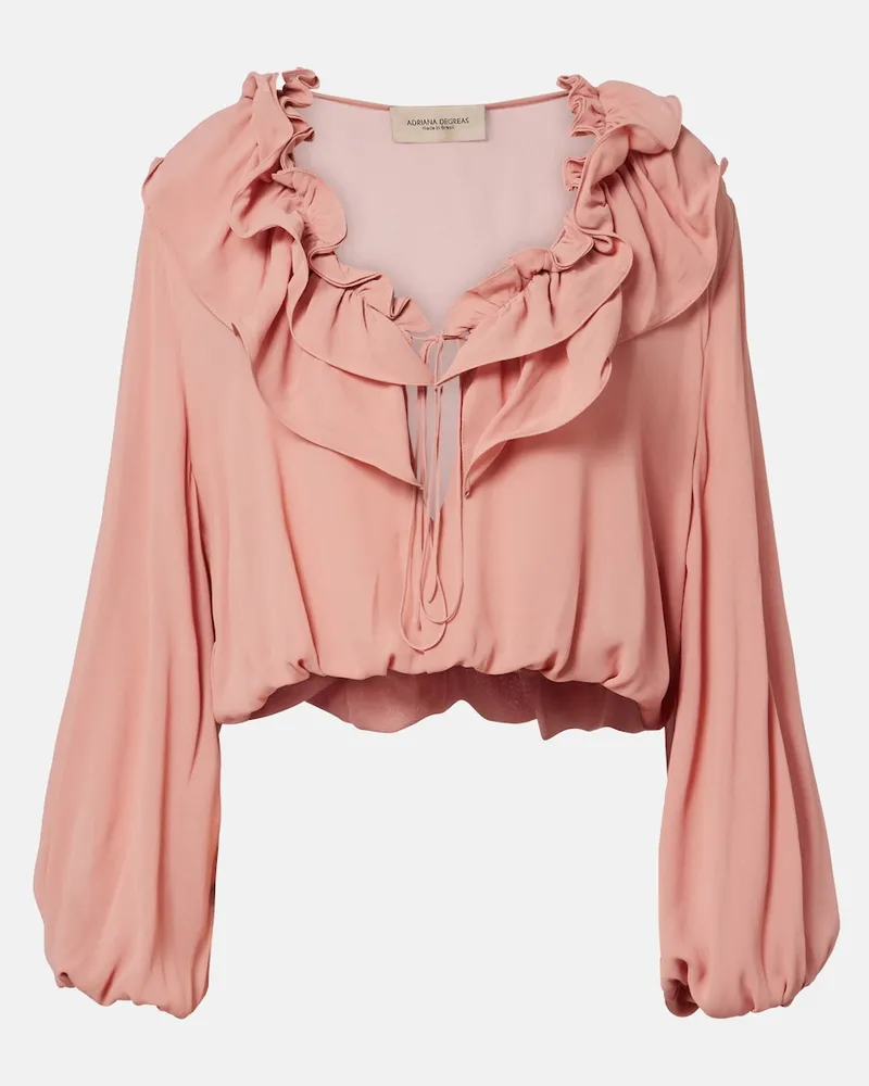 Adriana Degreas Cropped-Top Rosa
