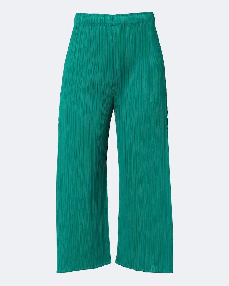Issey Miyake Weite Cropped-Hose Monthly Colors: July Grün