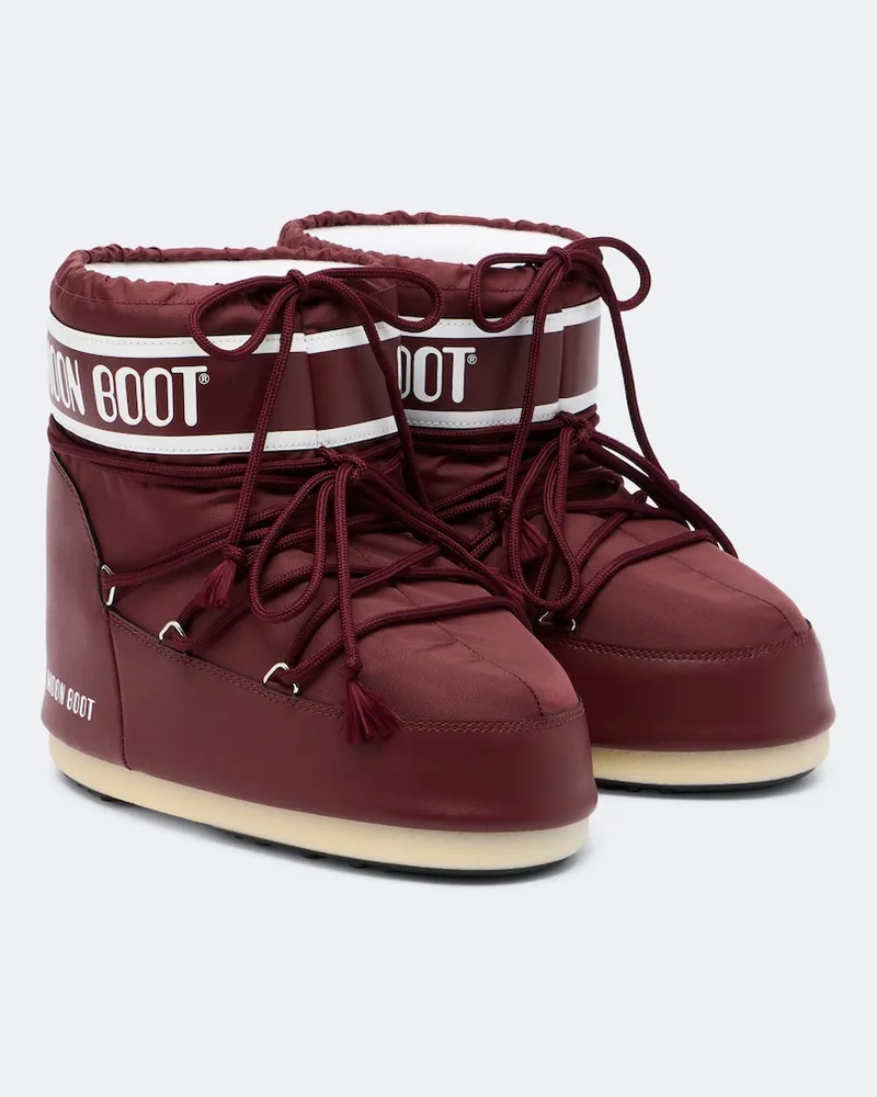 Moon Boot Schneestiefel Icon Low Burgunderrot