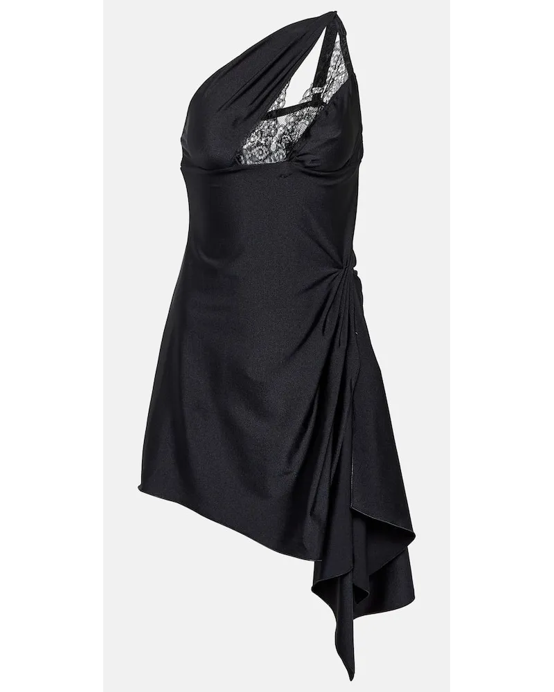 COPERNI One-Shoulder-Minikleid Schwarz