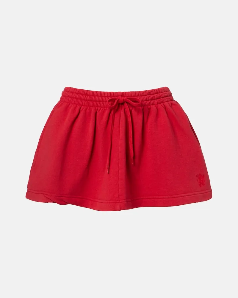 Balenciaga Minirock aus Baumwolle Rot