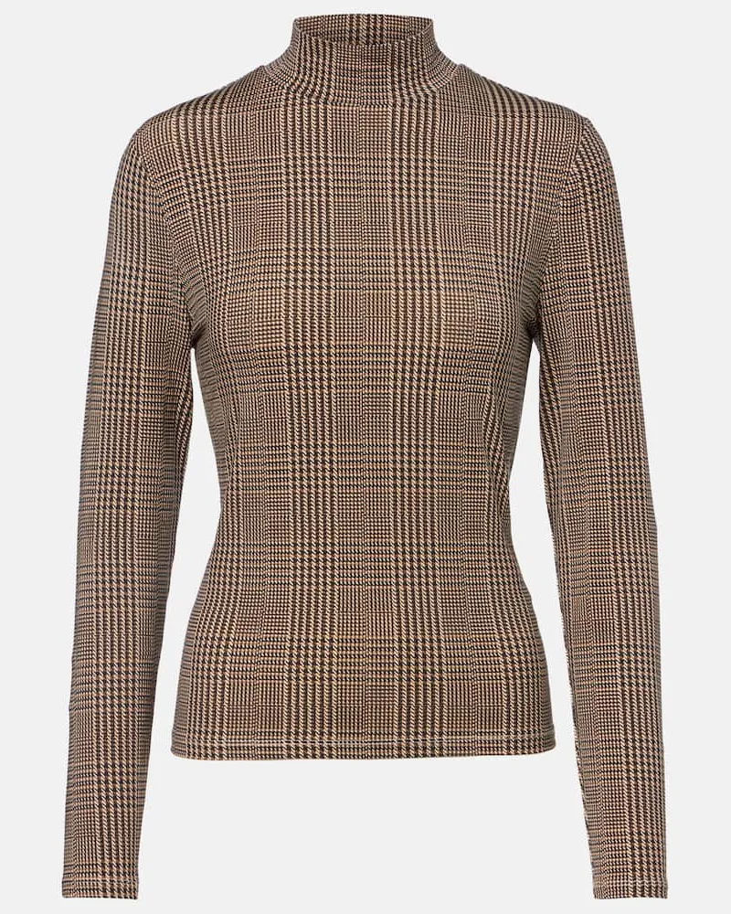 Veronica Beard Top Nate aus Jersey Beige
