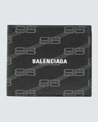 Balenciaga Portemonnaie BB aus Leder Schwarz