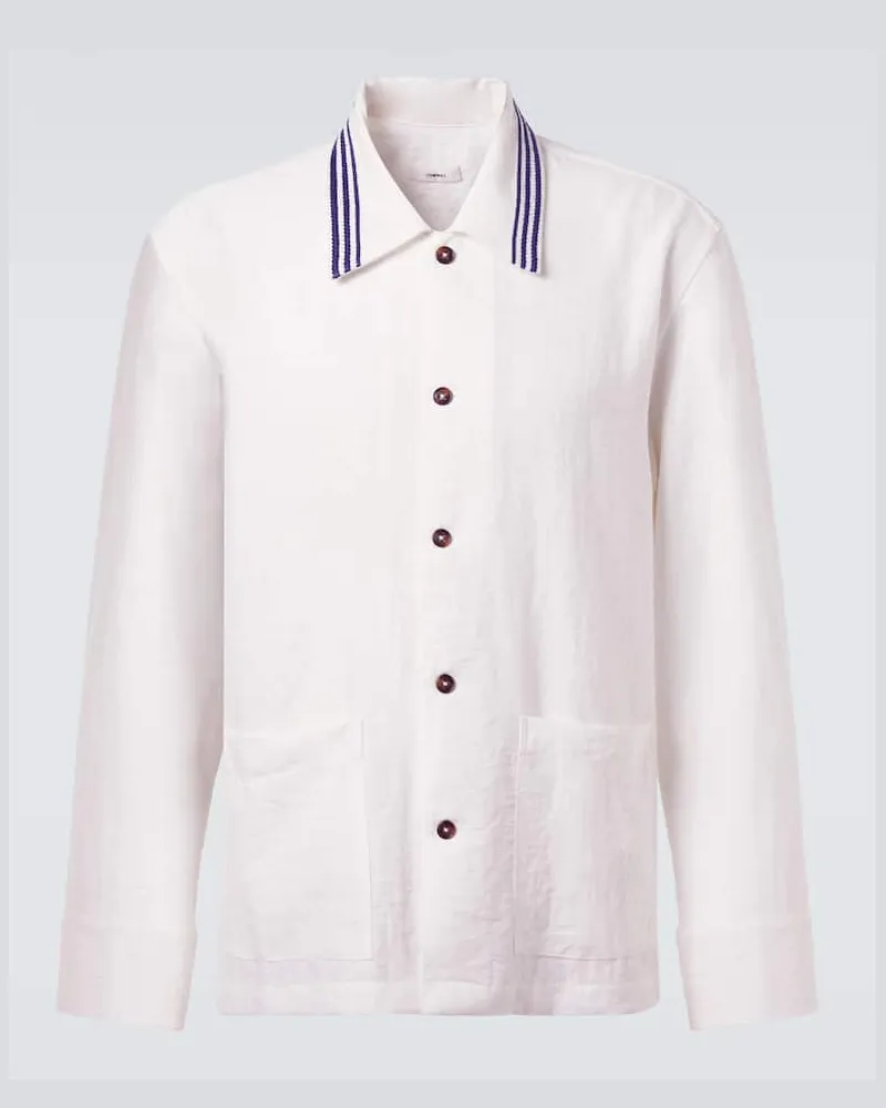 COMMAS Bestickte Hemdjacke Weiß