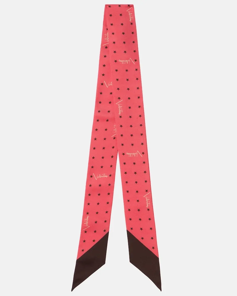 Valentino Garavani Tuch aus Seiden-Twill Rosa