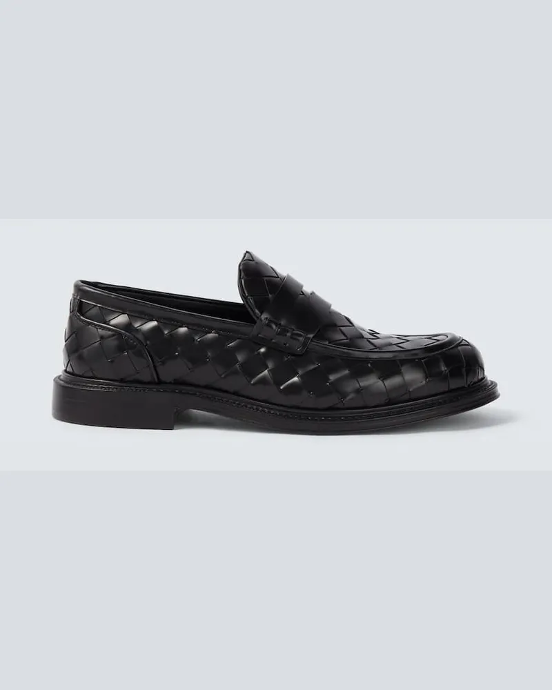Bottega Veneta Loafers James aus Leder Schwarz