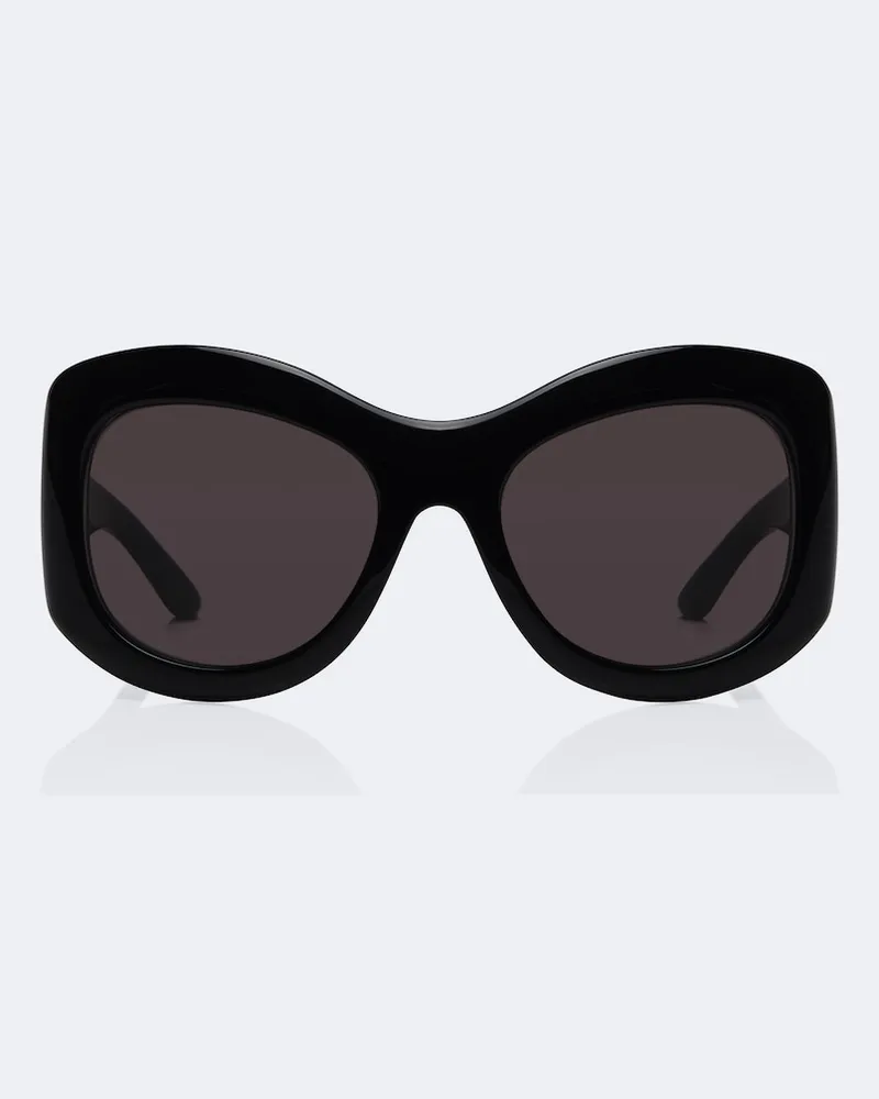 Gucci Oversize-Sonnenbrille Double G Schwarz