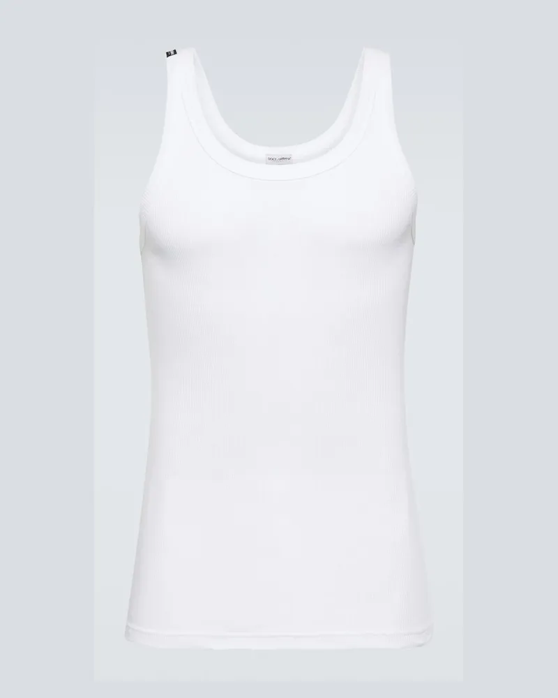 Dolce & Gabbana Top aus Baumwolle Weiß