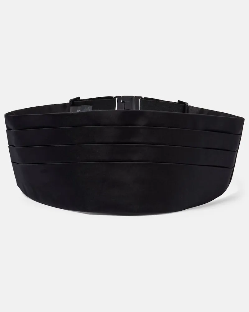Dolce & Gabbana Kummerbund aus Seide Schwarz