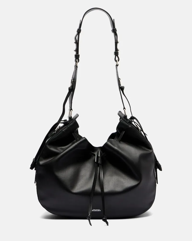 Isabel Marant Schultertasche Bolton Medium aus Leder Schwarz
