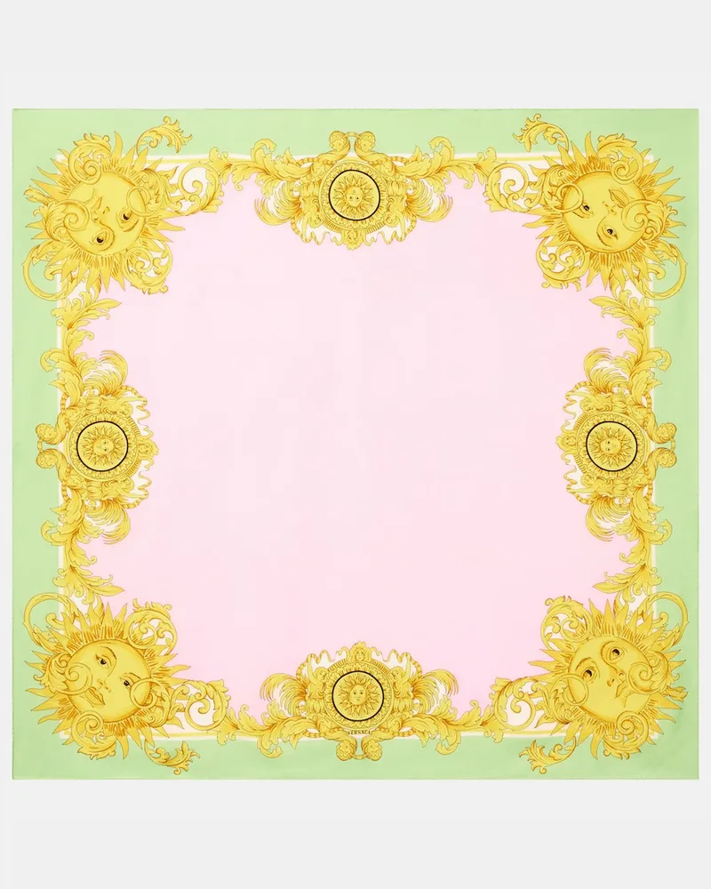 Versace Tuch aus Seiden-Twill Rosa