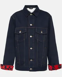 Burberry Oversize-Jeansjacke Blau