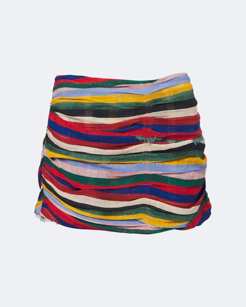 STAUD Minirock Nicola aus Baumwolle Multicolor