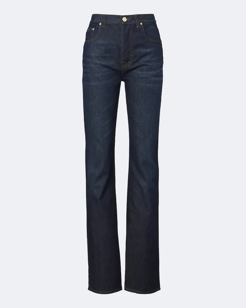 Gucci Straight Jeans Interlocking G Blau