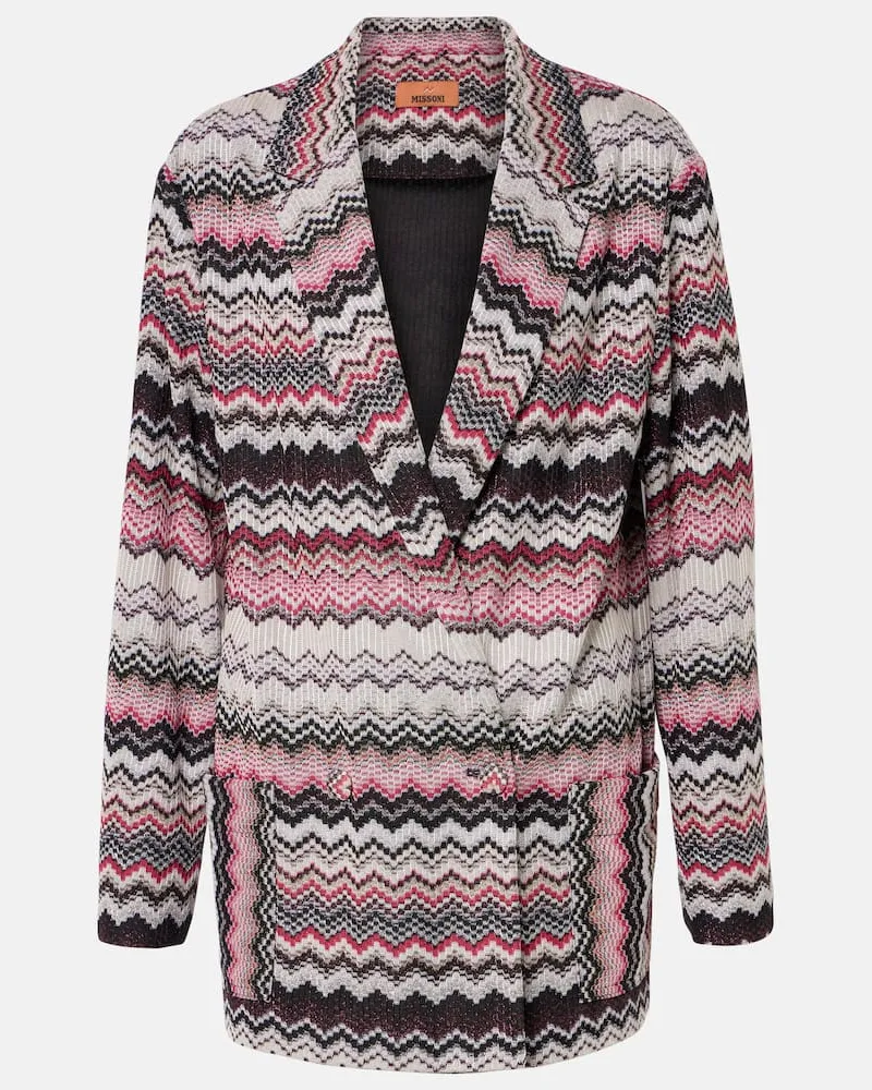 Missoni Blazer aus Häkelstrick Multicolor