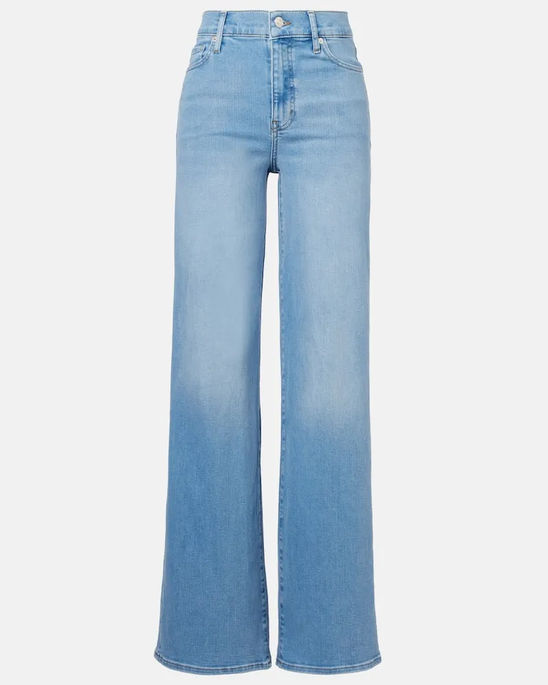 Frame Denim Flared Jeans Le Slim Palazzo Blau
