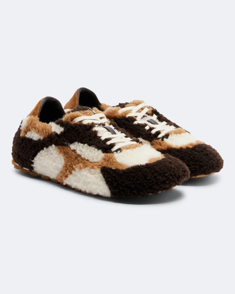 Bottega Veneta Sneakers Orbit Flash aus Wolle Braun
