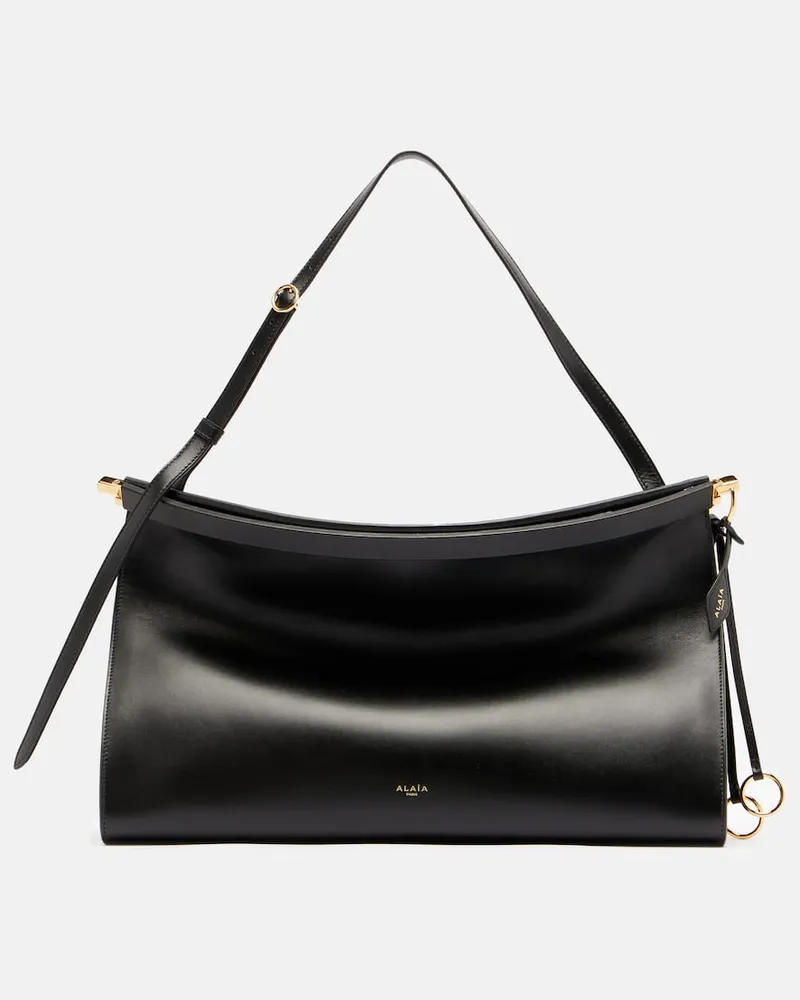Alaïa Alaïa Schultertasche Le Click Large aus Leder Schwarz