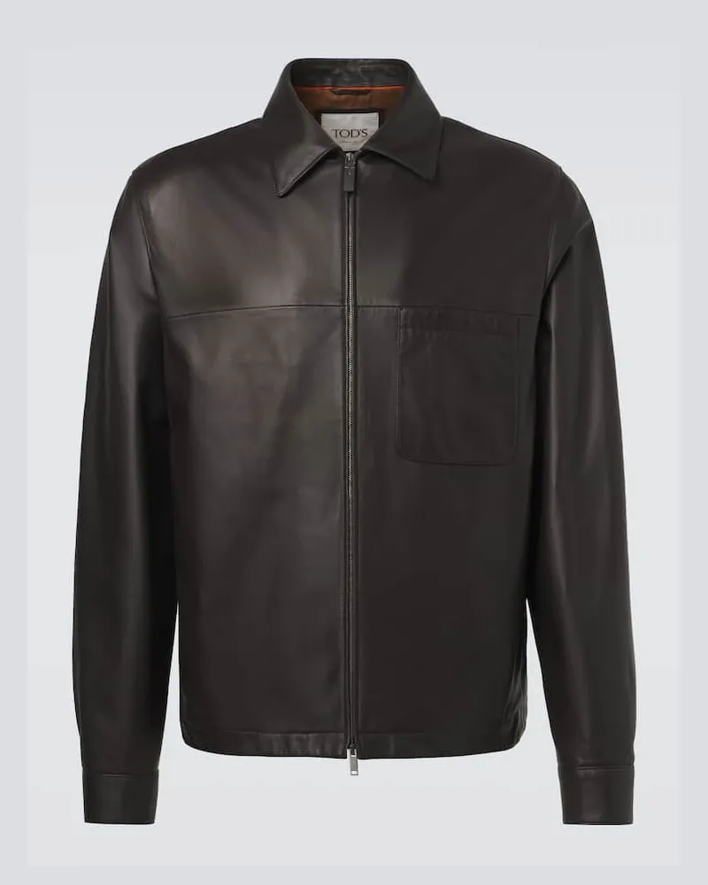 TOD'S Lederjacke Braun