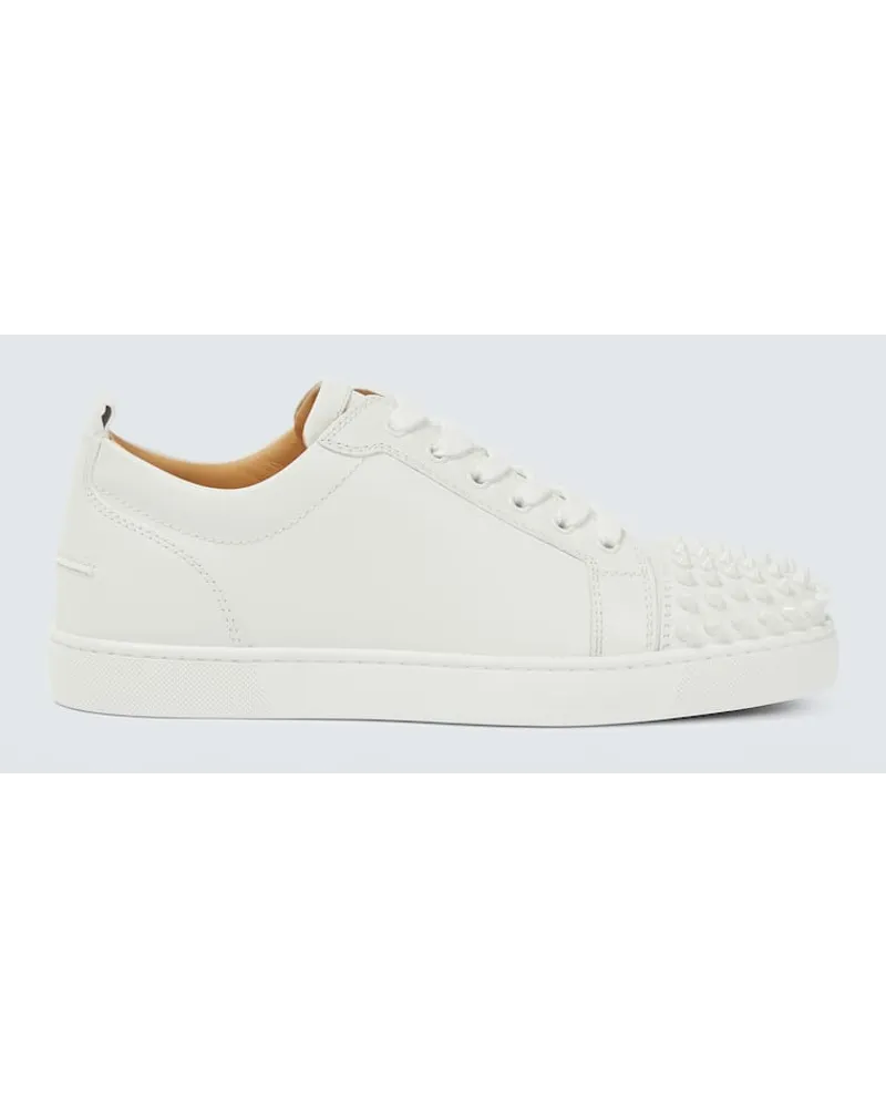 Christian Louboutin Sneakers Louis Junior Spikes Weiss