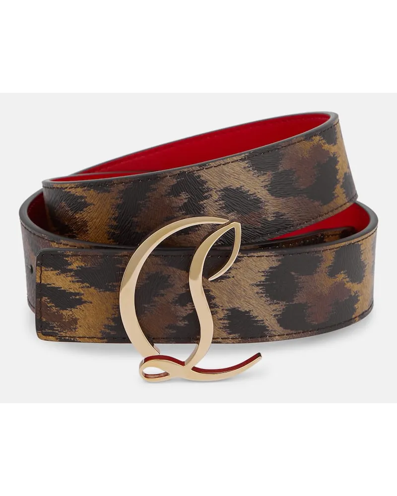 Christian Louboutin Gürtel CL aus Leder Multicolor