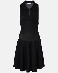 Alaïa Alaia Polokleid aus Pique Schwarz