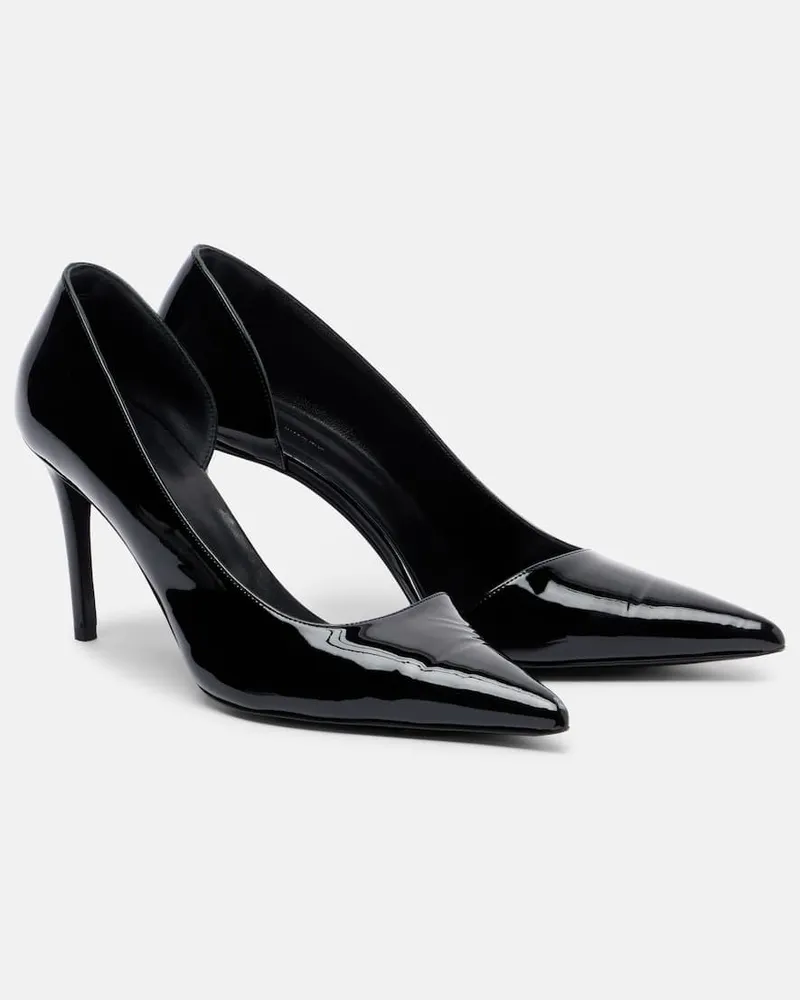 KHAITE Pumps Jett D'Orsay 85 aus Lackleder Schwarz