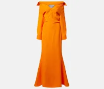 Off-Shoulder-Robe aus Seide
