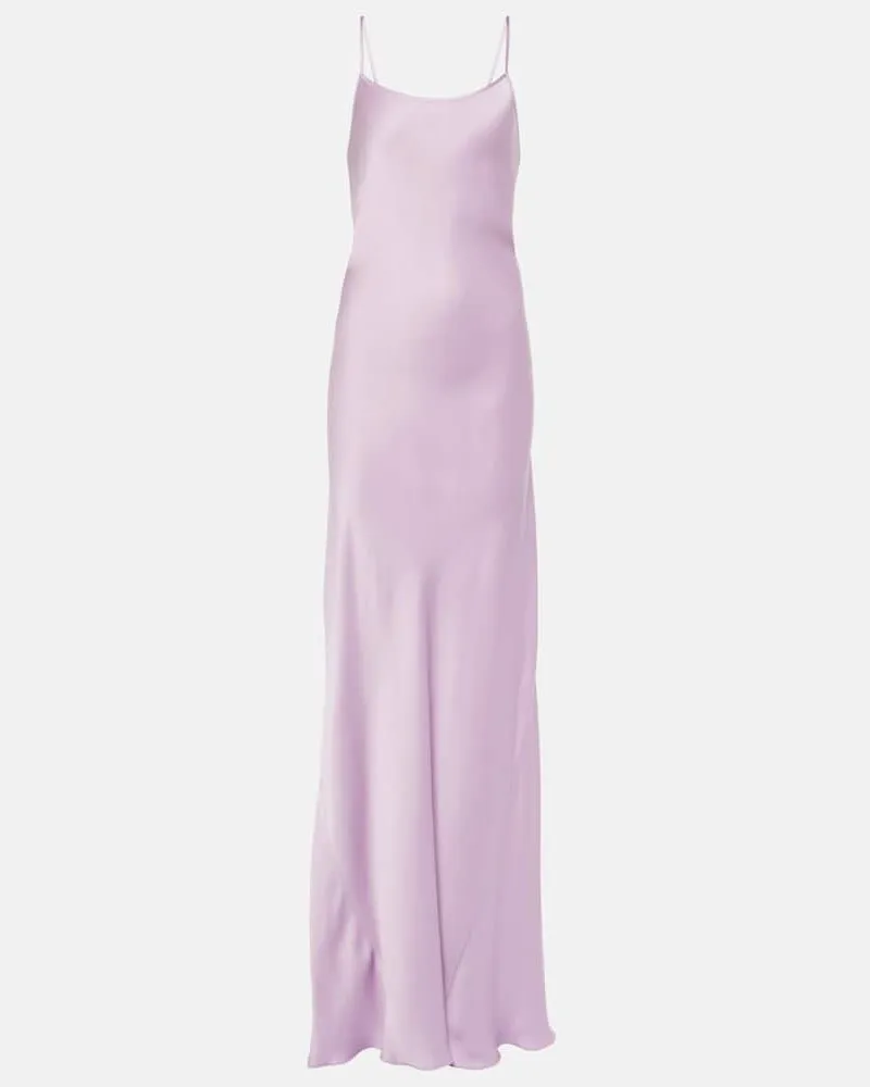 Victoria Beckham Robe aus Satin Violett