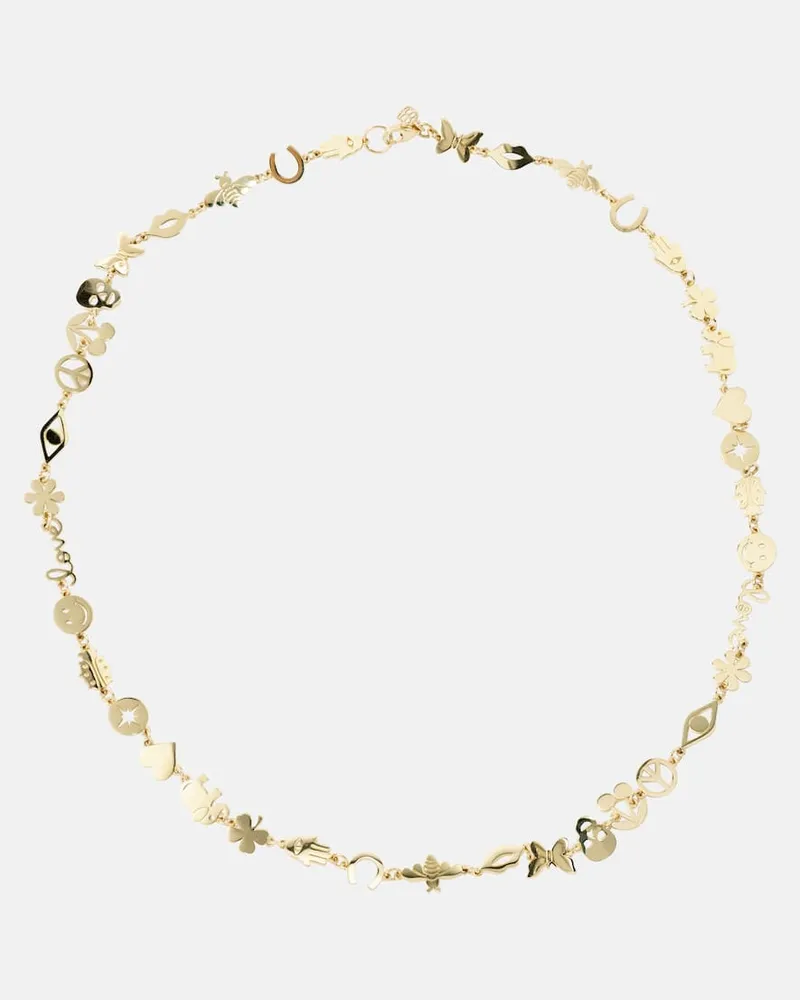 Sydney Evan Halskette Pure Tiny aus 14kt Gelbgold Gold