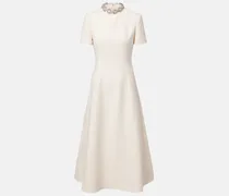 Verziertes Midikleid aus Crêpe Couture