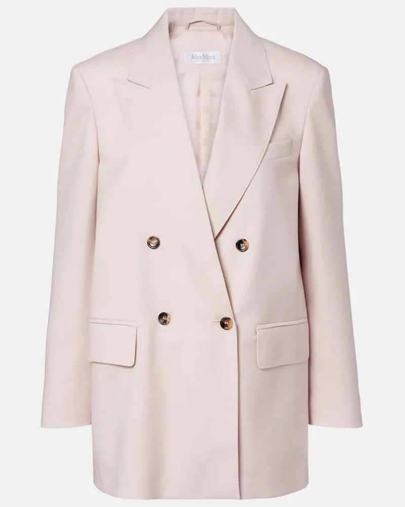 Max Mara Blazer Ombrosa aus einem Wollgemisch Rosa