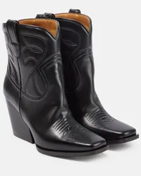 Stella McCartney Westernstiefel aus Alter Mat Schwarz