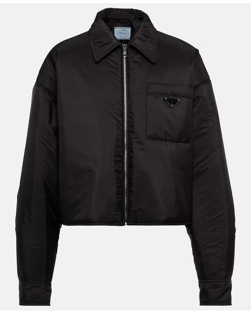 Prada Jacke aus Nylon Schwarz