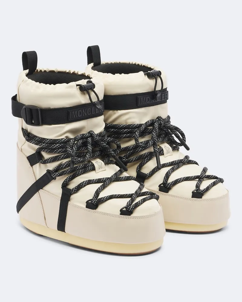 Moncler X Moon Boot Schneestiefel Icon Low Beige