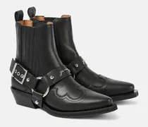 Bestickte Westernstiefel aus Lederimitat