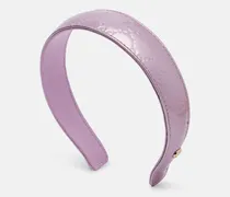 Haarreif GG aus Metallic-Leder