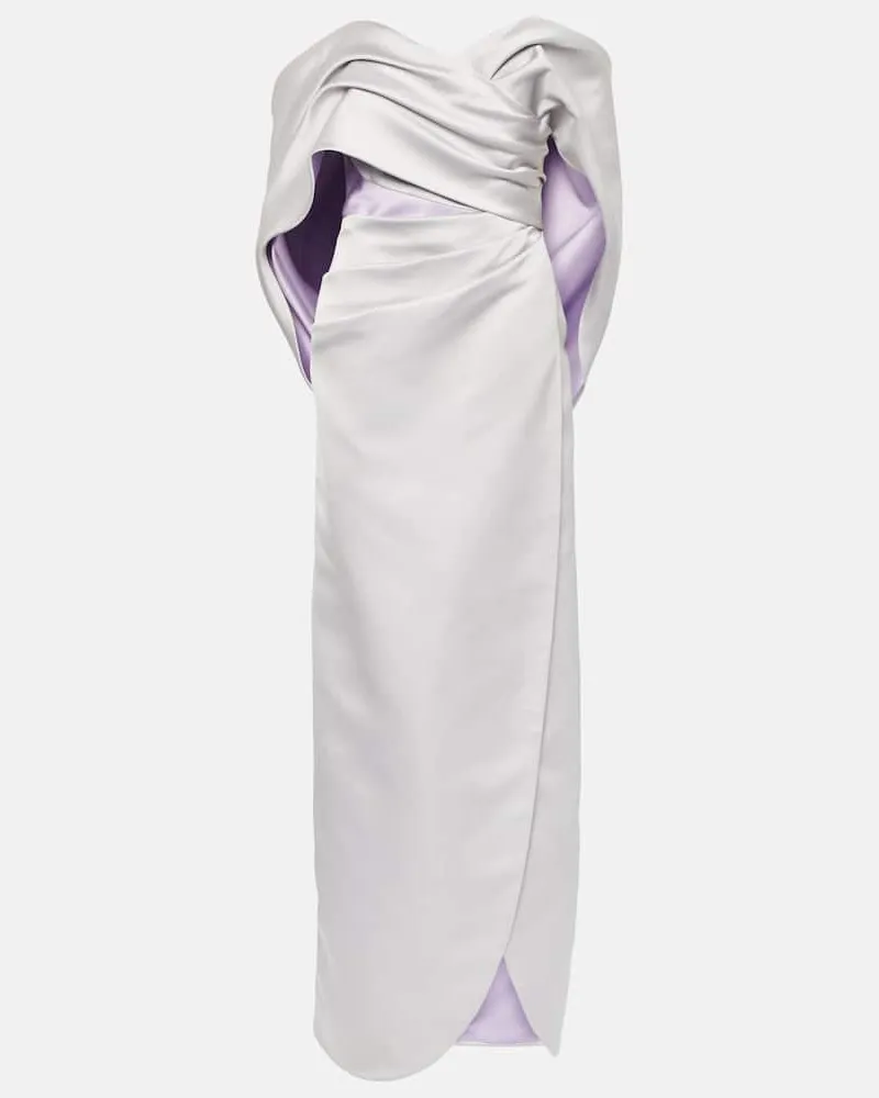 Carolina Herrera New York Robe aus Satin Violett