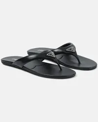 Prada Sandalen aus Leder Schwarz