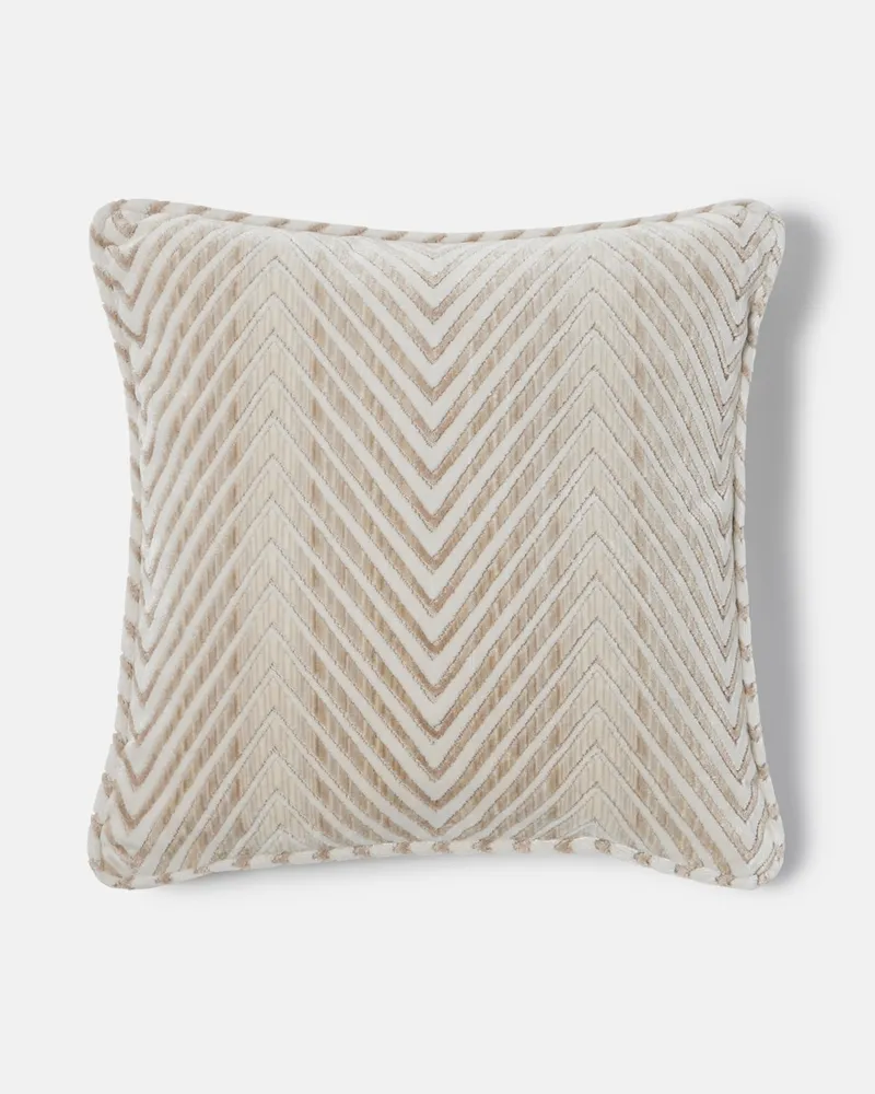 Missoni Kissen Ziggy aus Samt Weiß