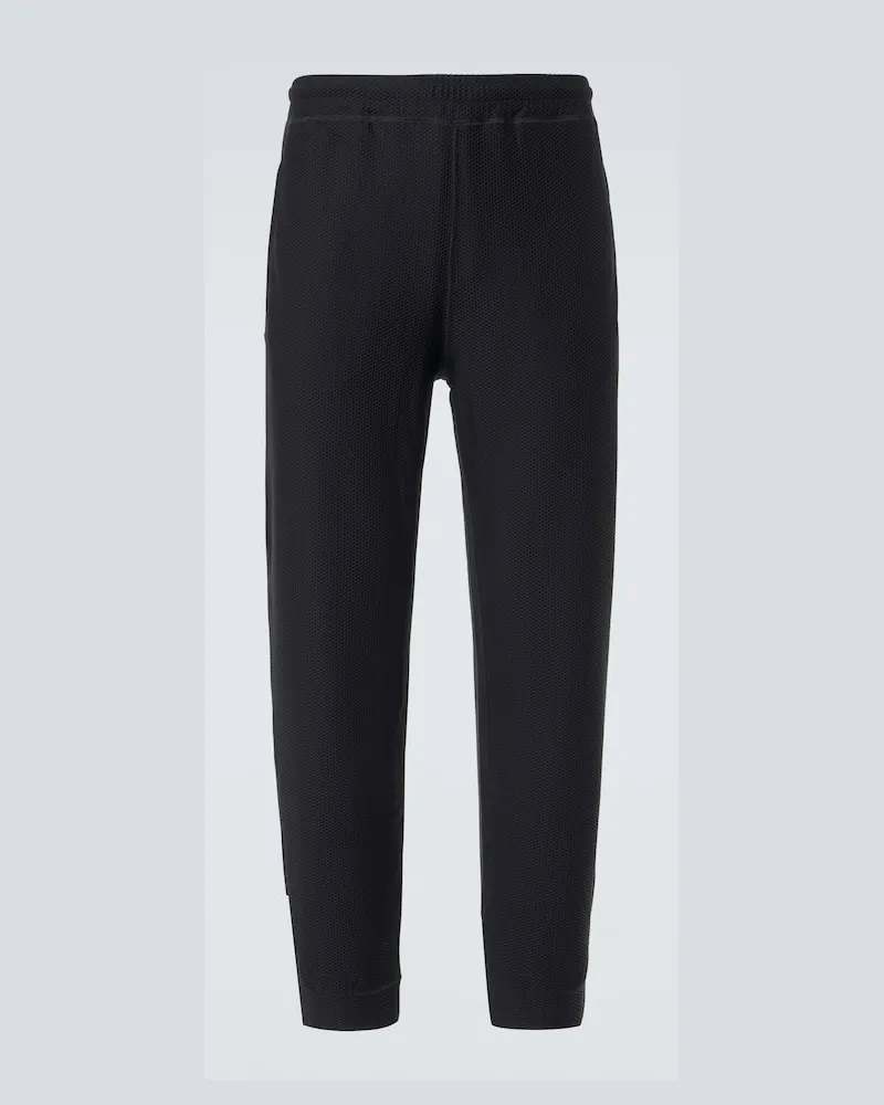 Giorgio Armani Jogginghose aus Strick Schwarz