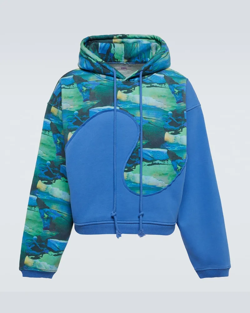 ERL Hoodie aus einem Baumwollgemisch Grün