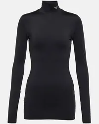 Prada Top aus Jersey Schwarz