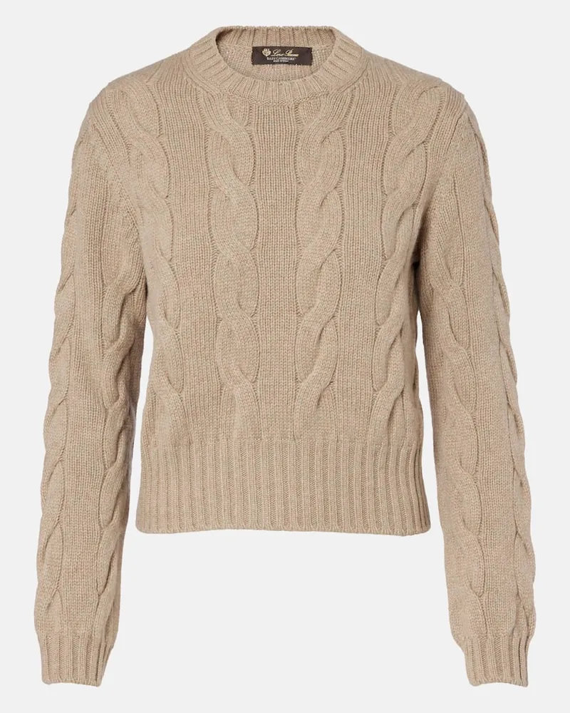 Loro Piana Pullover Napier aus Kaschmir Blau